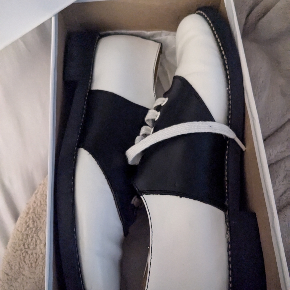 Black and White Men's Shoes